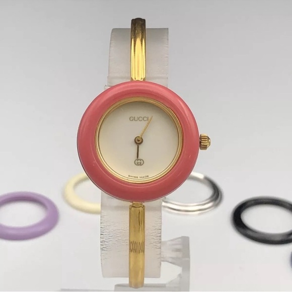 Gucci Luxury Watch 19k Gold Plated Statement Piece - Picture 11 of 13